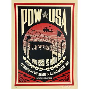 SHEPARD FAIREY (OBEY GIANT) - 2007 - POW USA (GUANTANAMO BAY)