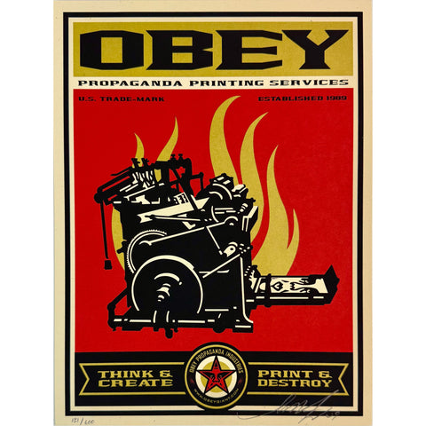 SHEPARD FAIREY (OBEY GIANT) - 2009 - PRINT & DESTROY