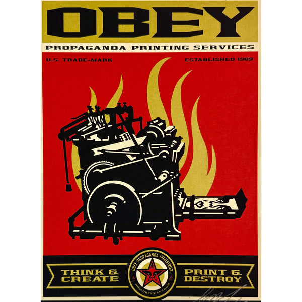 SHEPARD FAIREY (OBEY GIANT) - 2009 - PRINT & DESTROY