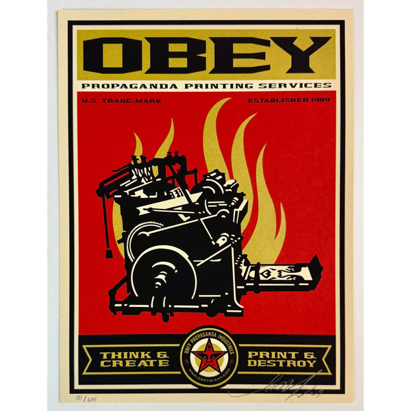 SHEPARD FAIREY (OBEY GIANT) - 2009 - PRINT & DESTROY