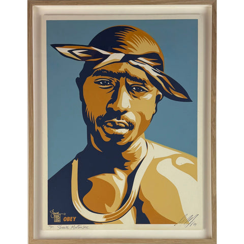 SHEPARD FAIREY (OBEY GIANT) - 2004 - TUPAC (BLUE)