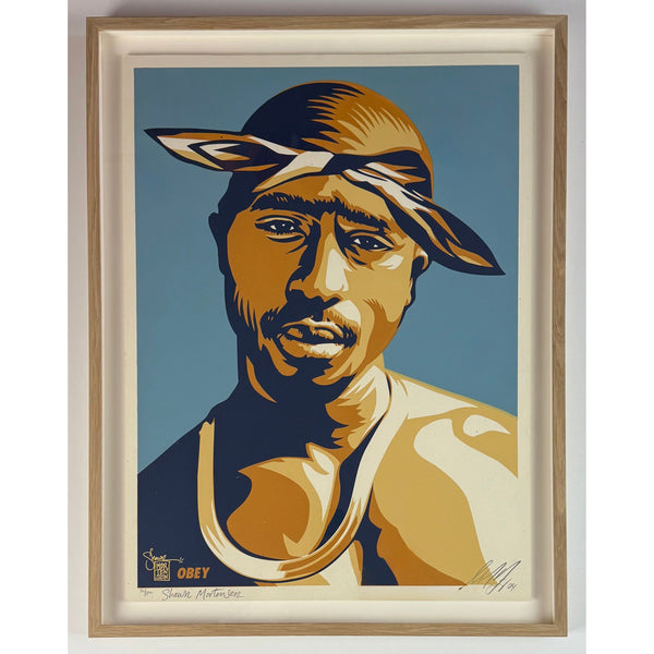 SHEPARD FAIREY (OBEY GIANT) - 2004 - TUPAC (BLUE)